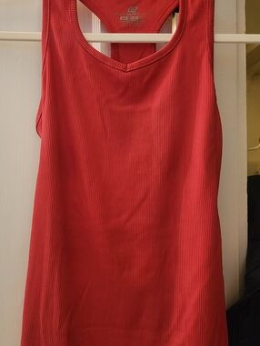 Women's Pink Ribbed Tank Top